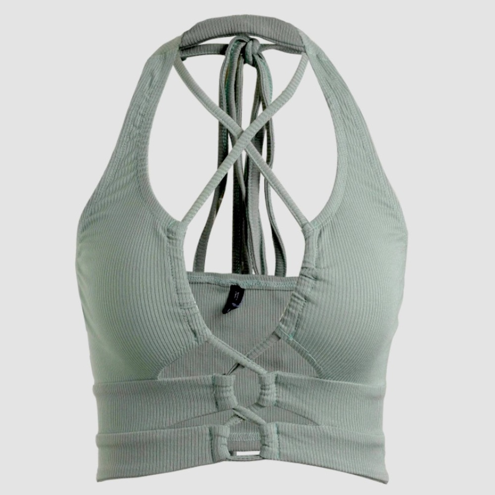 Cut Out Halter Crop Top